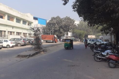 Secure commercial parking area and fire safety installations at FIEE Complex Okhla Phase 2.